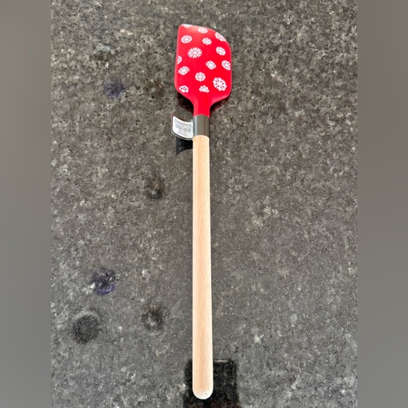 New Crate and Barrel Snowflake Red Silicone Spatula - Picture 5 of 5
